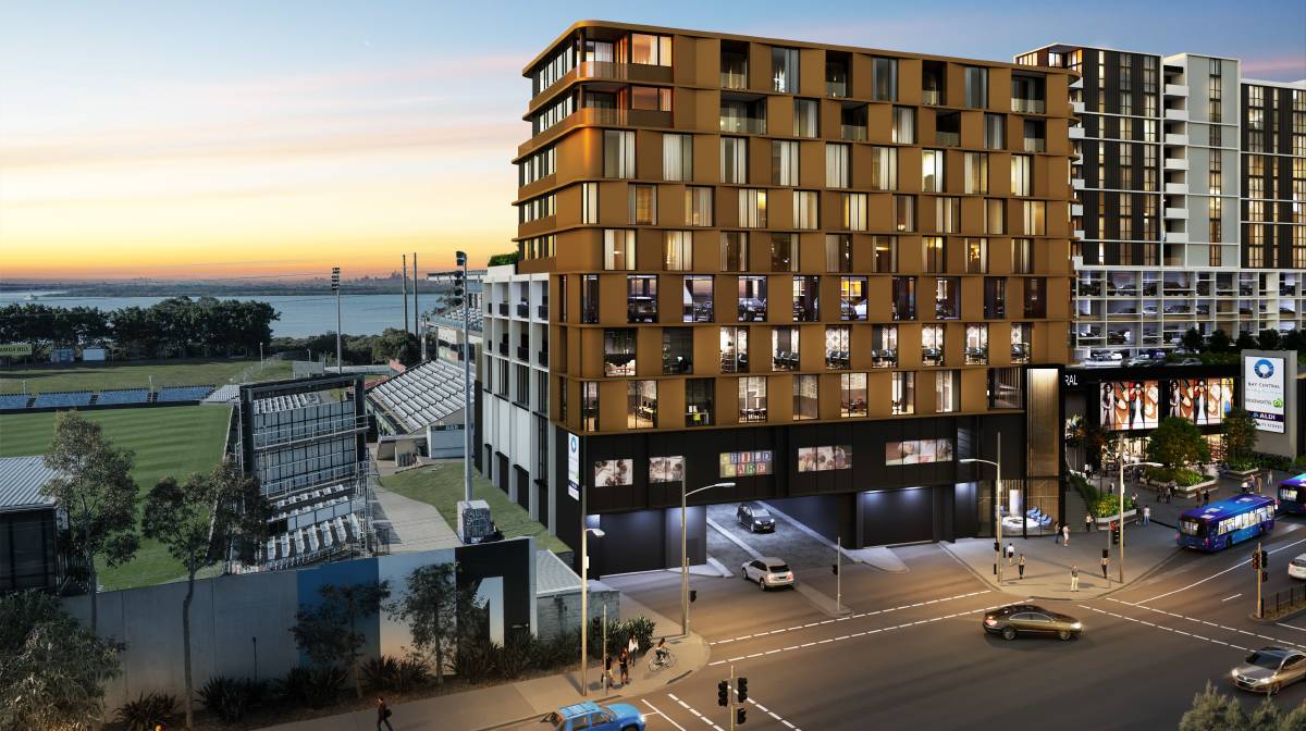 CGI of Quest Hotel at Woolooware Bay Town Centre S4
