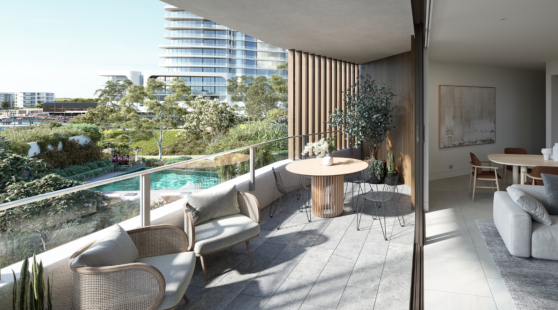 CGI Ancora balcony view
