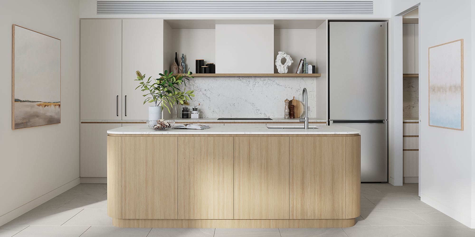 CGI of Ancora kitchen
