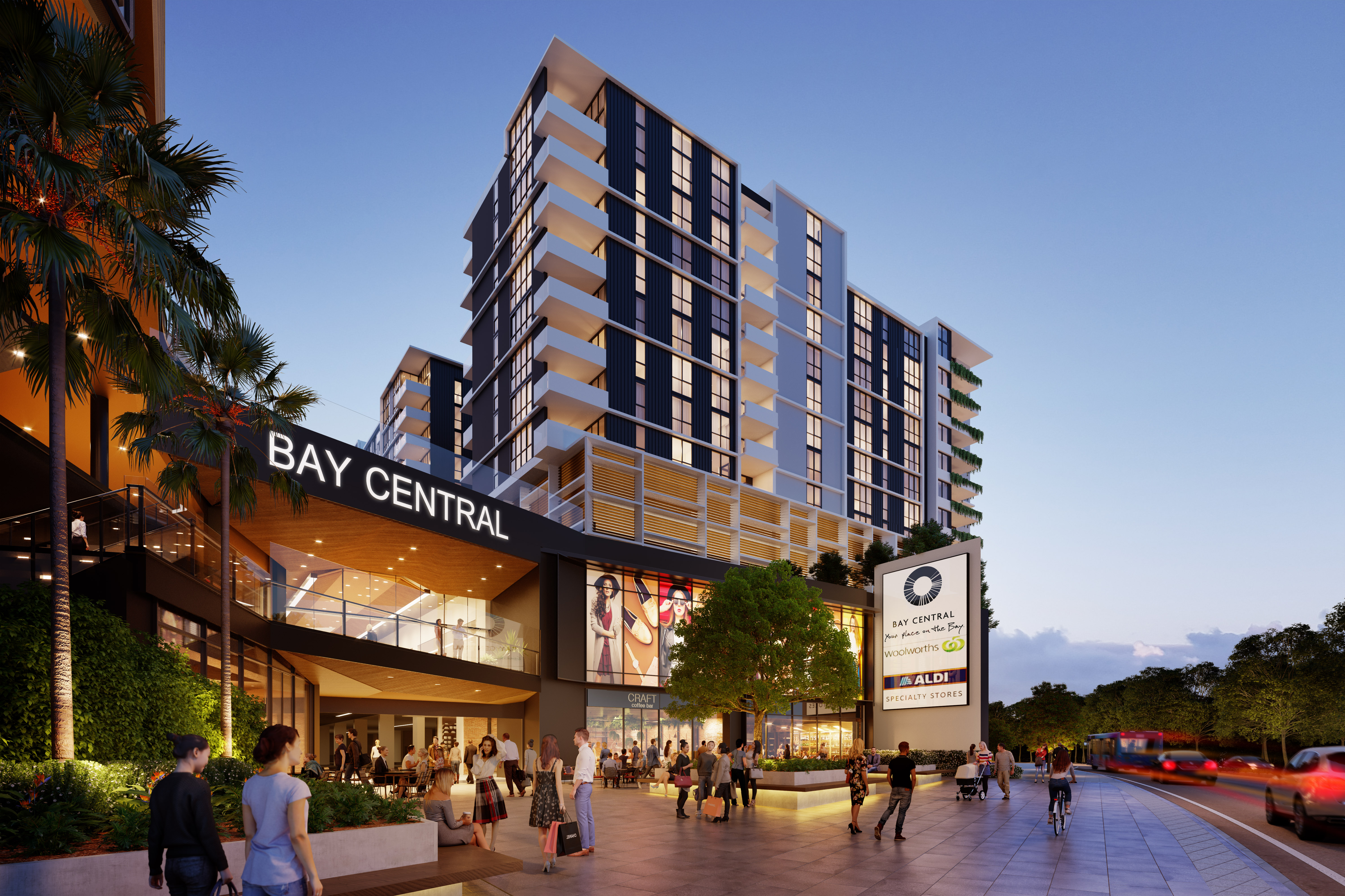 Bay Central retail centre CGI