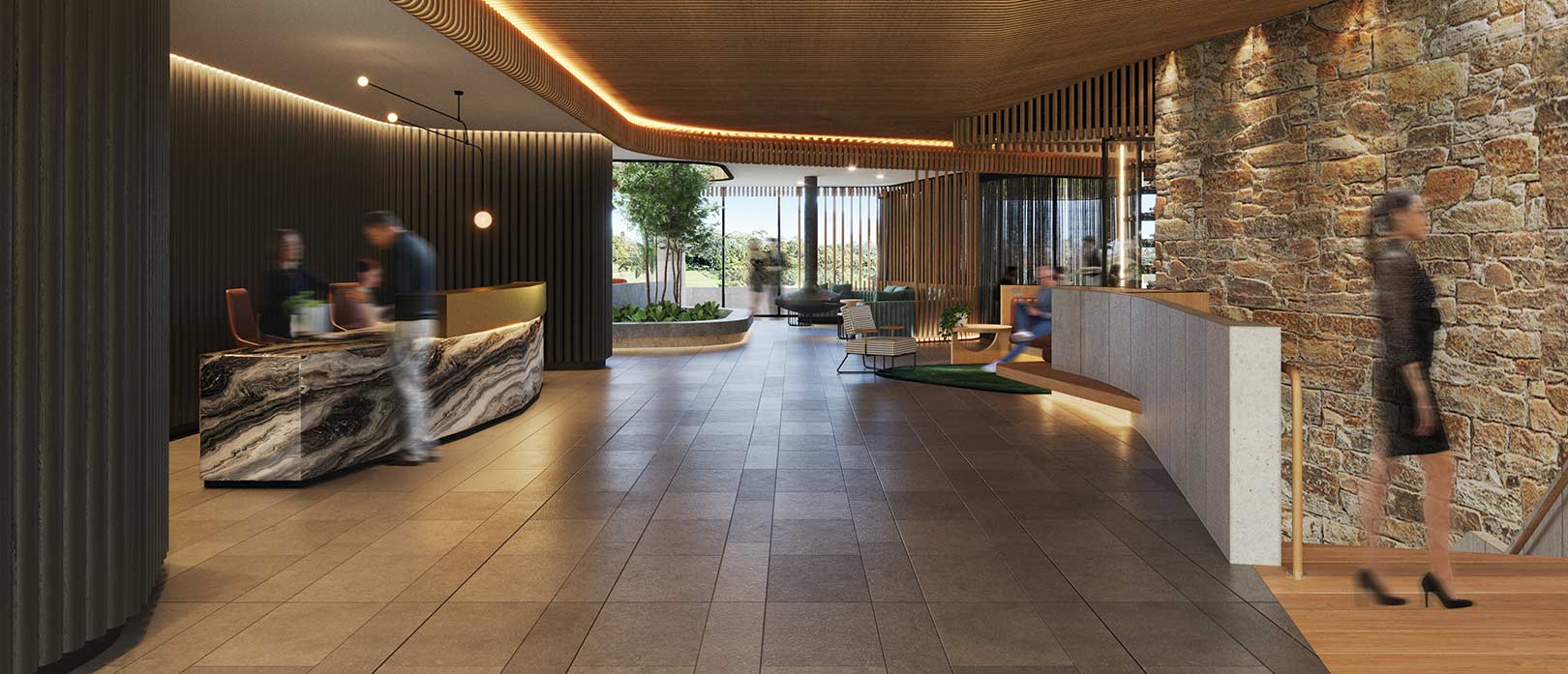 CGI of internals Watermark Residences at Newgreens