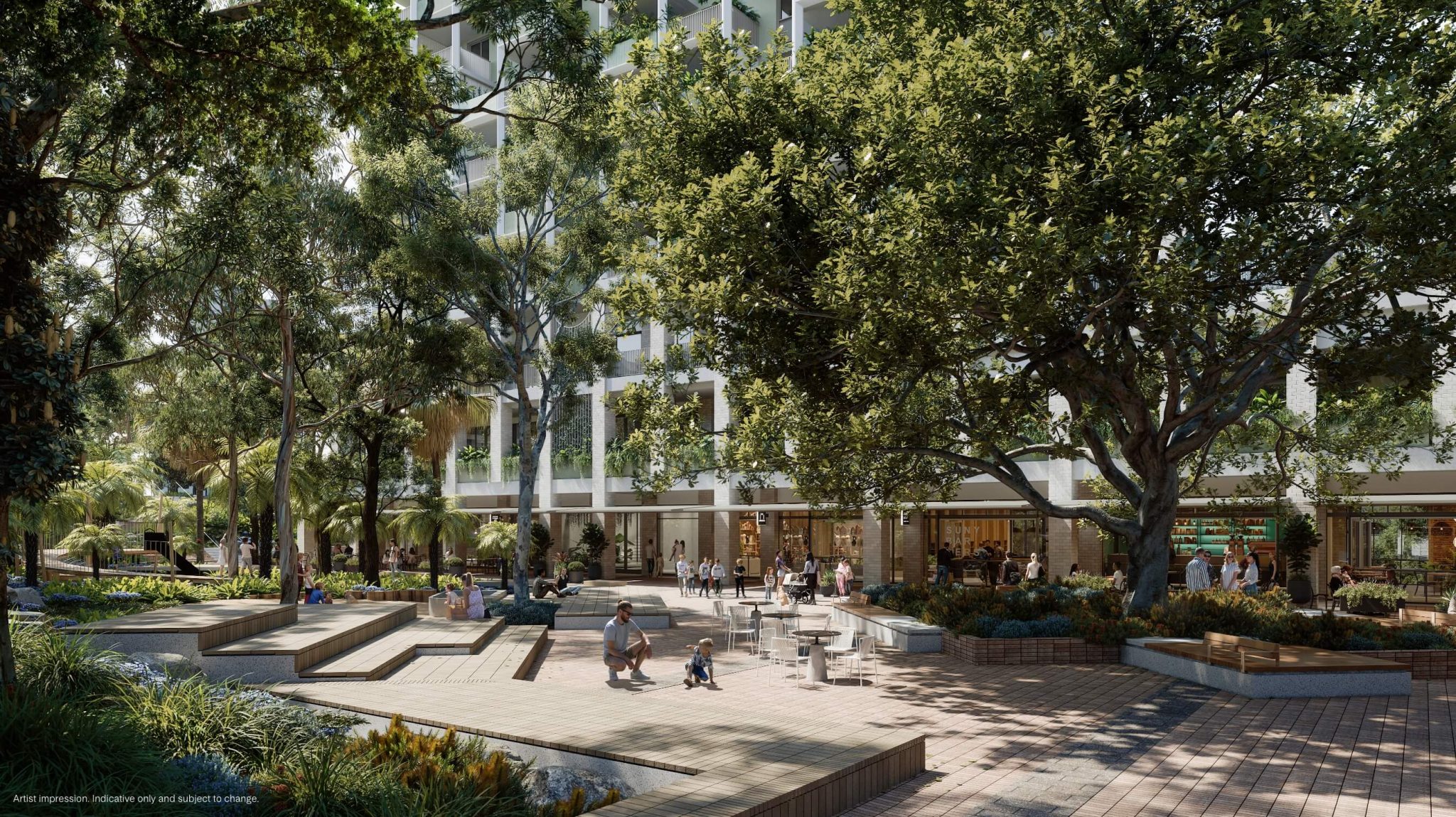 CGI communal area at Norwest Quarter