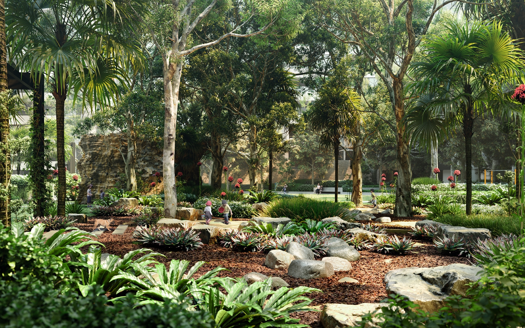 CGI gardens Melrose Park Village