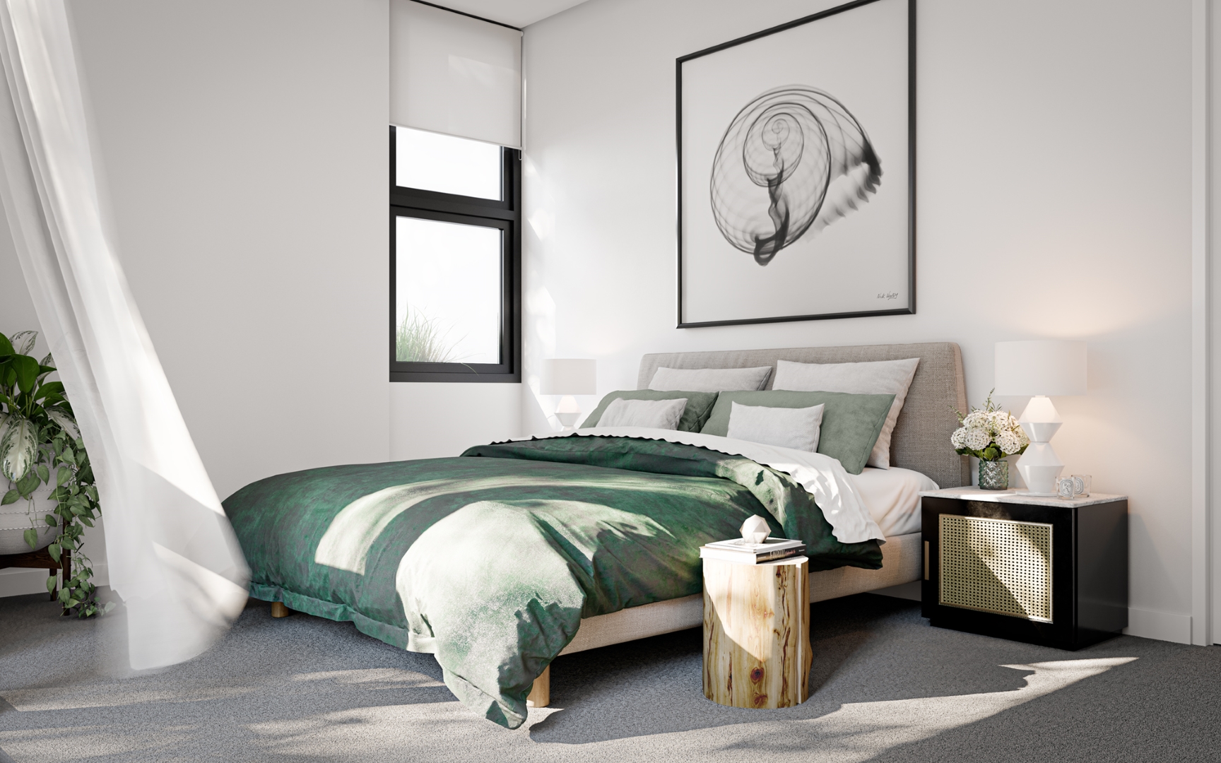 CGI bedroom Melrose Park Village