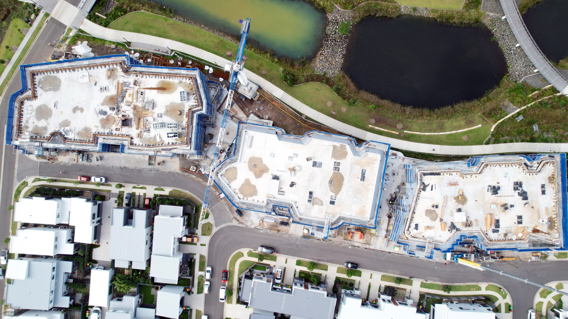 Ancora tops out drone view