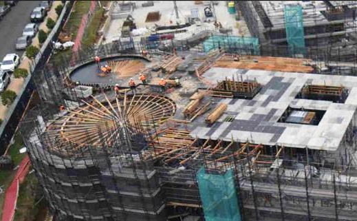 Drums formwork at Lacebark Norwest Quarter
