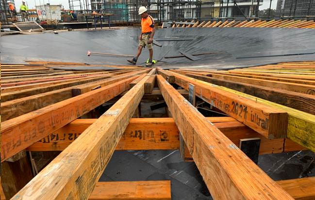Drums formwork at Lacebark Norwest Quarter