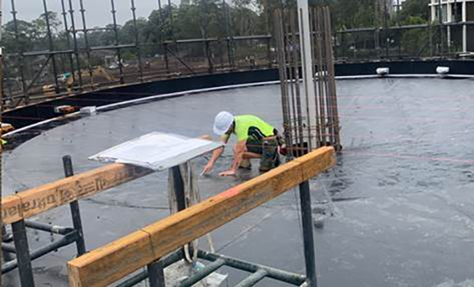 Drums formwork at Lacebark Norwest Quarter