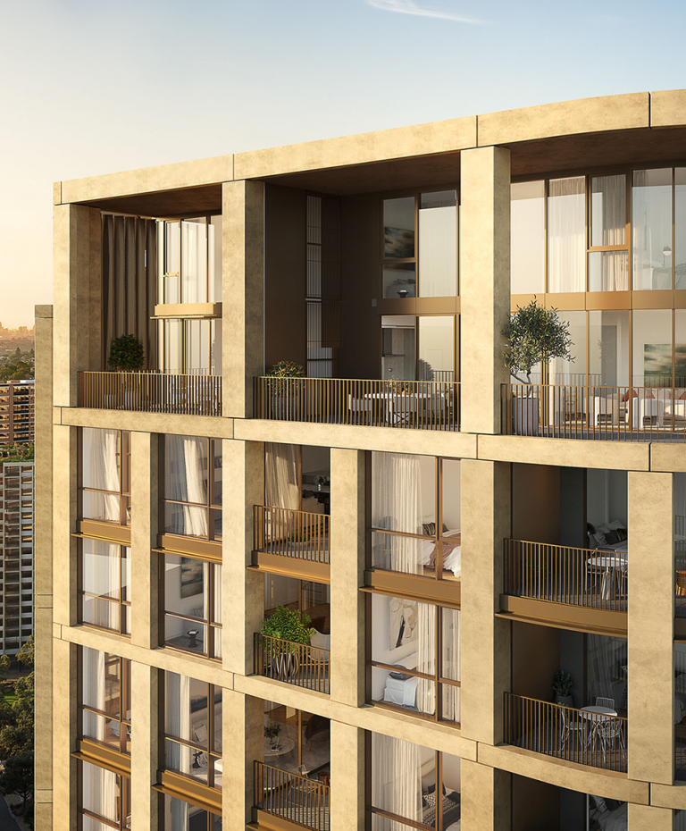 CGI top floors of Mac Residences at Macquarie Park