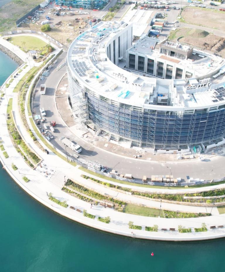 Aerial view of Nautilus, Shell Cove