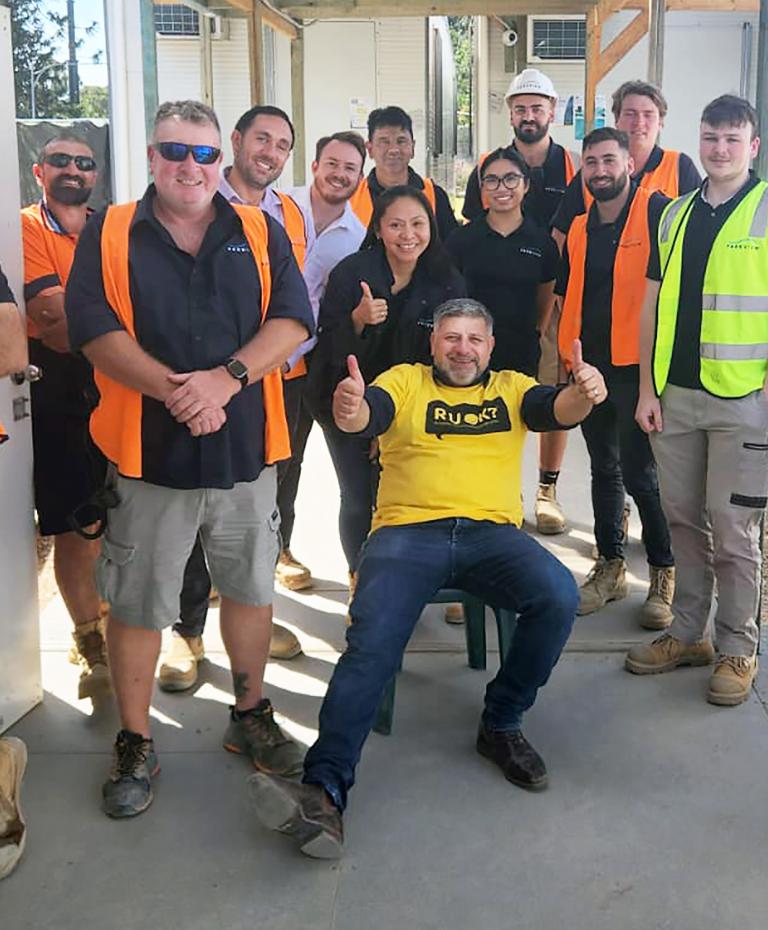 Tony Touma with Norwest staff for RU OK? Day