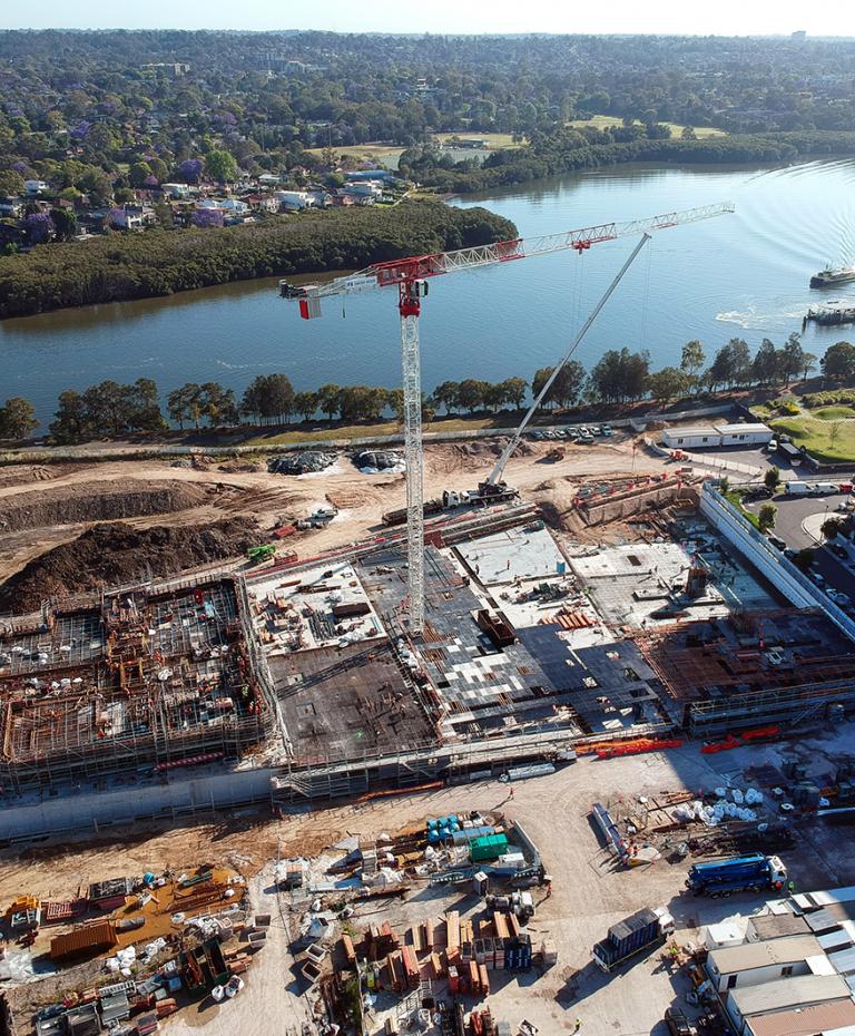 drone view of Sanctuary Stage 2 construction