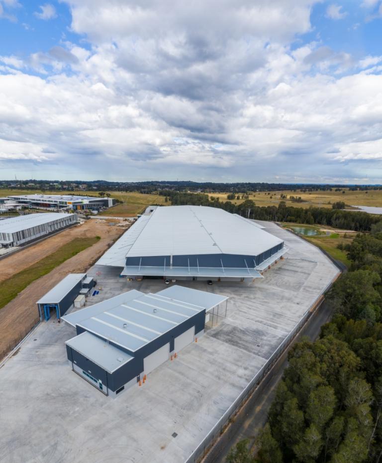 aerial view of Direct Freight factory facility