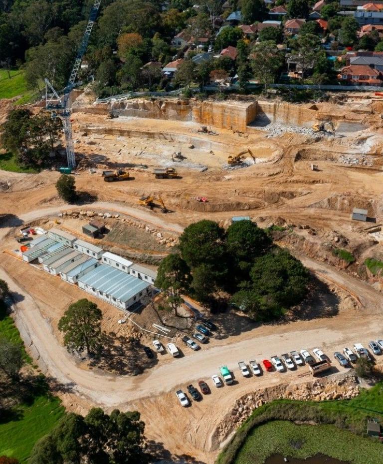 aerial view of Newgreens precinct
