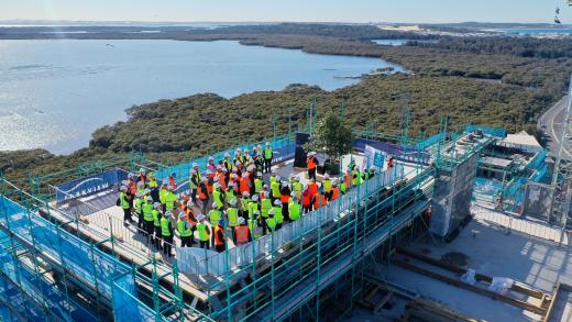 Topping Out ceremony at WBTC Stage 4