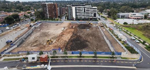 Melrose Park Village construction site